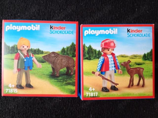 Playmobil Kinder Schokolade Der Waldarbeiter und Tierärtztin Sonderedition - 1